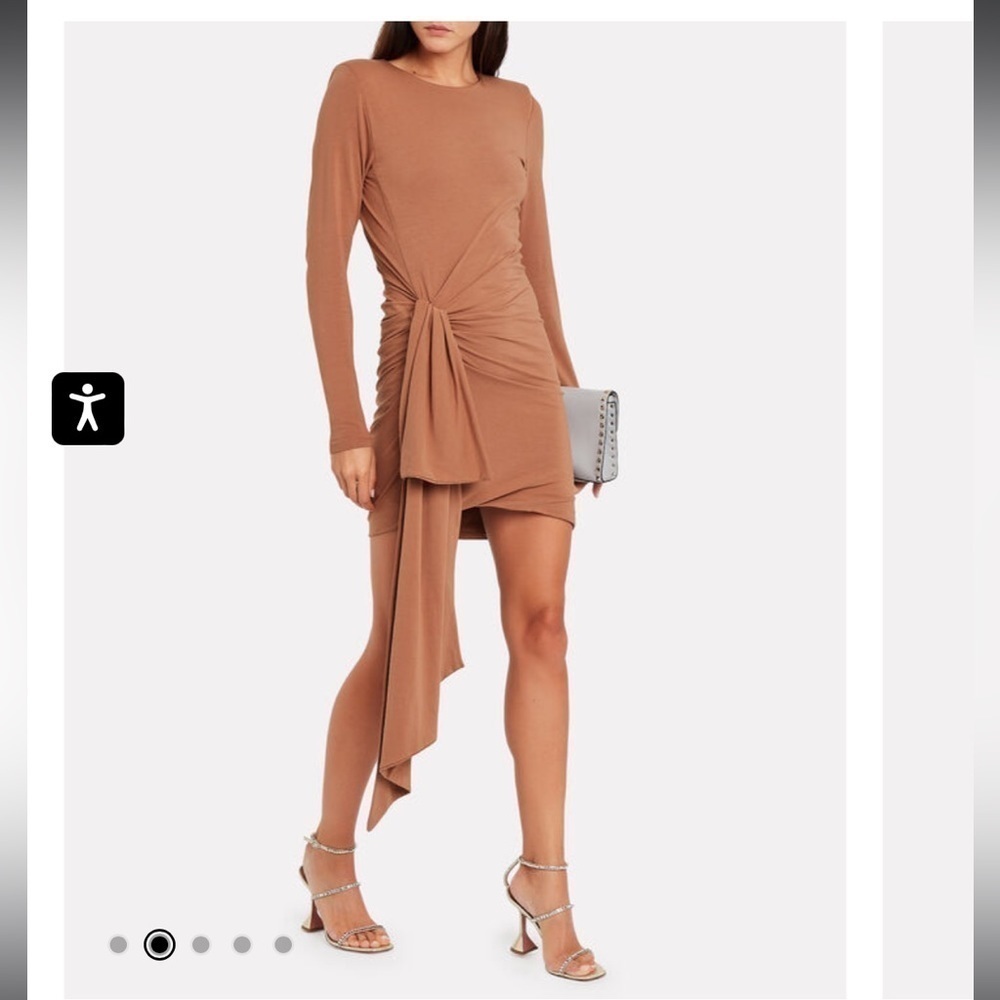 NWT ATOIR ENEMY LINES TAN DRAPED DRESS